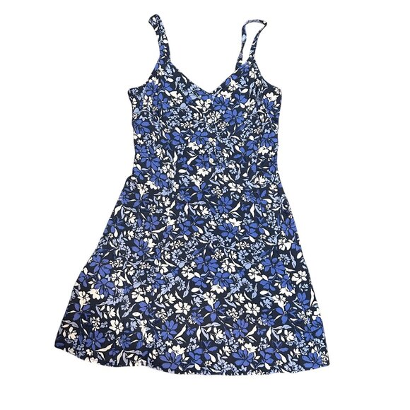 Gap Womens Floral Print Spaghetti Strap Dress Small SP Petite 1656 - Picture 1 of 7